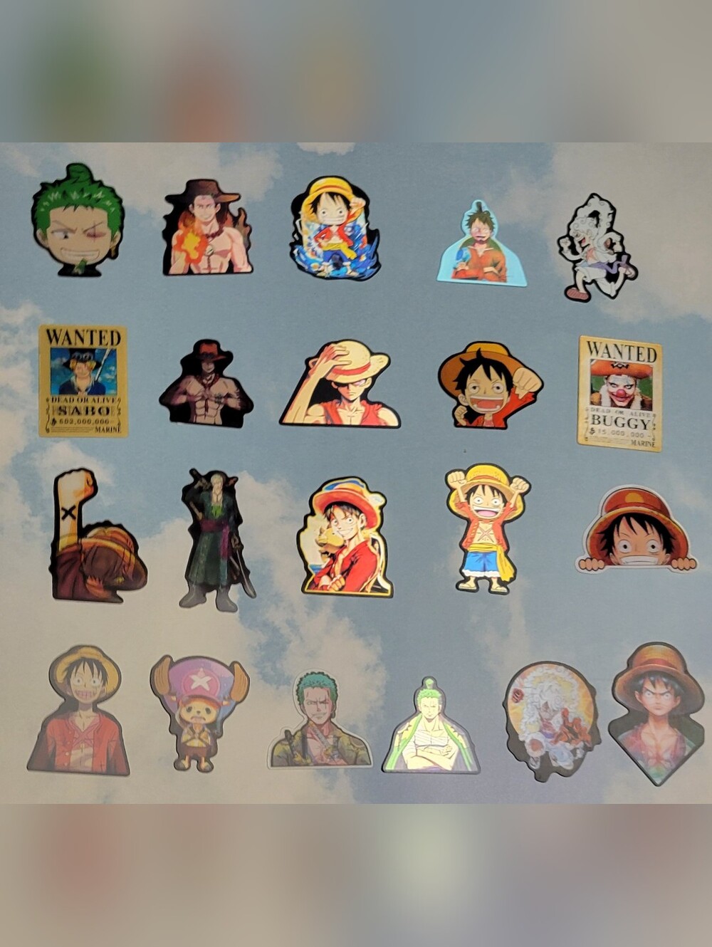 One Piece 3D Stickers Set Of 5 - Picture 9 of 10